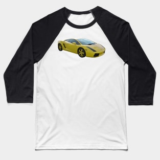 Lamborghini - Yellow - Exotic Cars Baseball T-Shirt